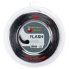 Kirschbaum Tennissaite Flash (Haltbarkeit+Power) Schwarz 200m Rolle