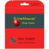 Kirschbaum Tennissaite Max Power (Haltbarkeit+Power) Anthrazit 12m Set
