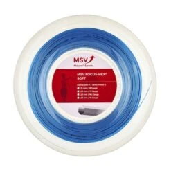 MSV Tennissaite Focus Hex Soft 1.15 (Haltbarkeit+Touch) Hellblau 200m Rolle