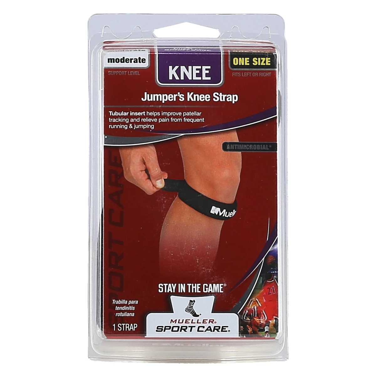Mueller Kniegurt/Jumper's Knee Strap Schwarz 4 Mueller Kniegurt/Jumper's Knee Strap Schwarz – Bild 4
