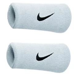 Nike Schweissband Swoosh Jumbo (74% Baumwolle) Weiss/schwarz - 2 Stück