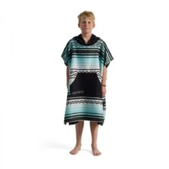 Nomadix Poncho Baja Mit Kapuze (weich, Schnelltrocknend, Kein Haften Von Sand/ Tierhaaren) Blau 89x79cm Kinder