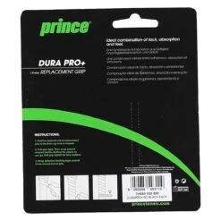 Prince Basisband Dura Pro+ 1.9mm (Griffigkeit+Schweissabsorbtion) Schwarz - 1 Stück -Head || Wilson || YONEX Verkäufe PRINCE DURA pro PLUS schwarz 2 1200x1200 1