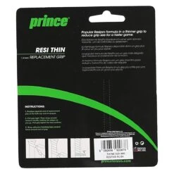Prince Basisband Resi Thin 1.5mm (dünn, Griffig) Schwarz - 1 Stück -Head || Wilson || YONEX Verkäufe PRINCE RESI THIN SCHWARZ 2 1200x1200 1