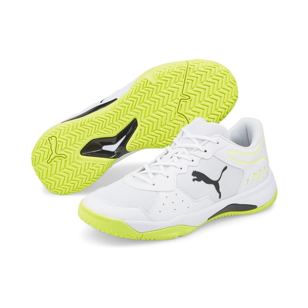 Puma Tennisschuhe Solarsmash RCT Allcourt Weiss/gelb Herren 1 Puma Tennisschuhe Solarsmash RCT Allcourt Weiss/gelb Herren