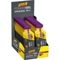 PowerBar PowerGel Original (Kohlenhydrat-Gel) Schwarze Johannisbeere 24x41g Box