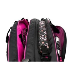 Prince Tennis-Racketbag (Schlägertasche, 2 Hauptfächer) Lady Mary Schwarz/pink 6er -Head || Wilson || YONEX Verkäufe Prince 6P897017 Tennistasche Lady MAry 3 1200x1200 1