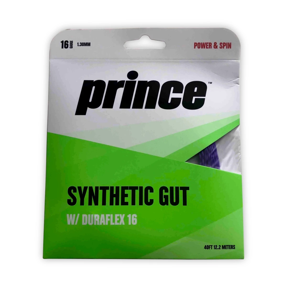 Prince Tennissaite Synthetic Gut Duraflex (Allround+Haltbarkeit) Violett 12m Set 1 Prince Tennissaite Synthetic Gut Duraflex (Allround+Haltbarkeit) Violett 12m Set