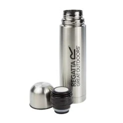 Regatta Thermoflasche Trinkflasche Vacuum Flask Edelstahl Silber - 1000ml