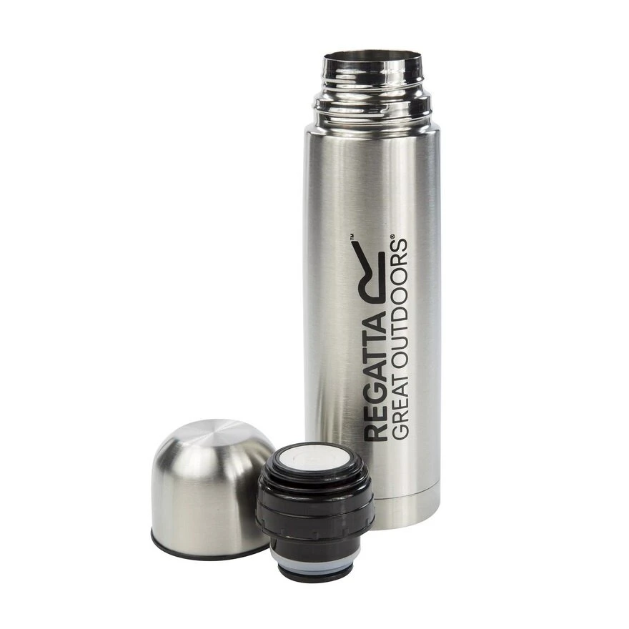 Regatta Thermoflasche Trinkflasche Vacuum Flask Edelstahl Silber - 1000ml 1 Regatta Thermoflasche Trinkflasche Vacuum Flask Edelstahl Silber - 1000ml