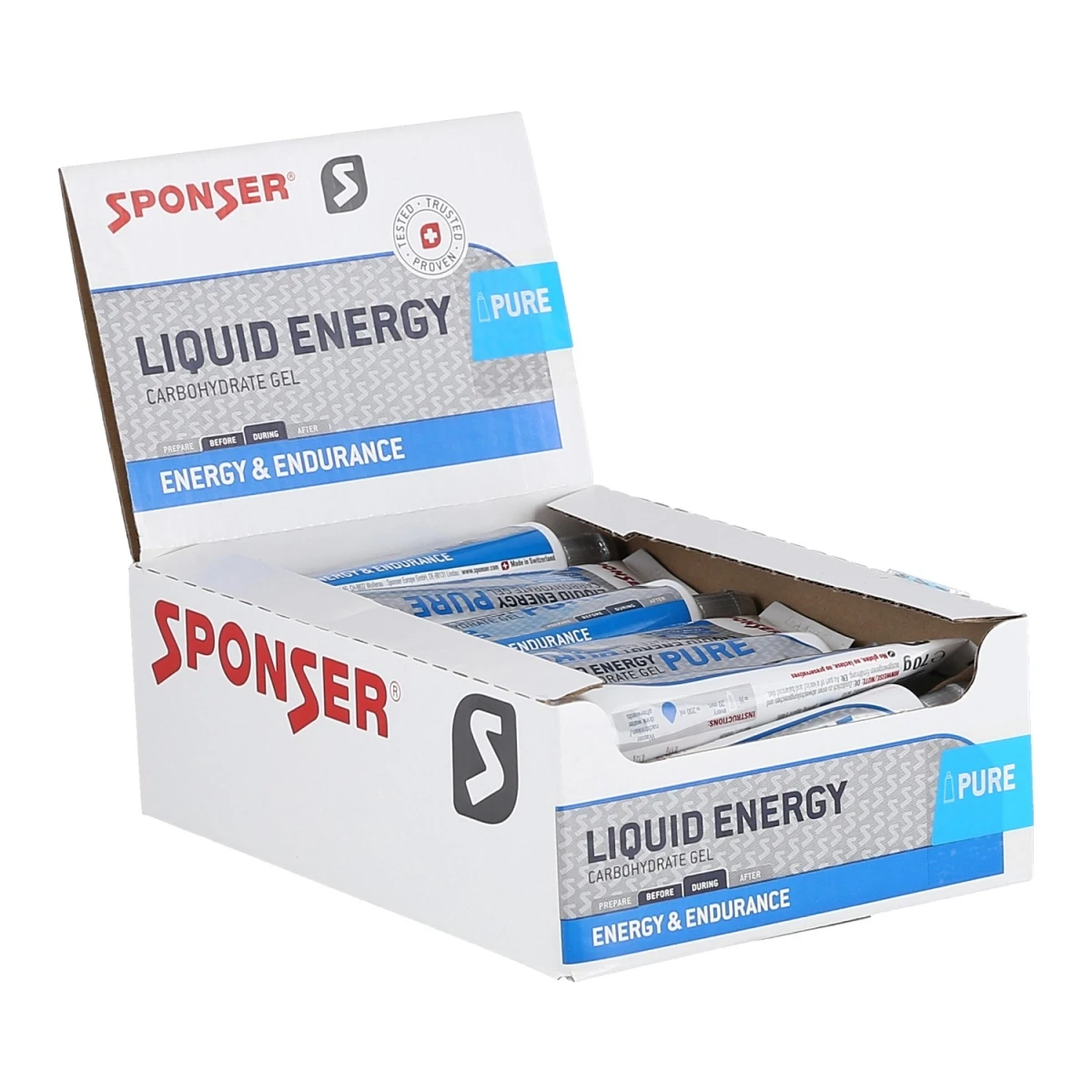 Sponser Energy Liquid Pure (hochwertige Kohlenhydrat-Formulierung) 20x70g Box 1 Sponser Energy Liquid Pure (hochwertige Kohlenhydrat-Formulierung) 20x70g Box