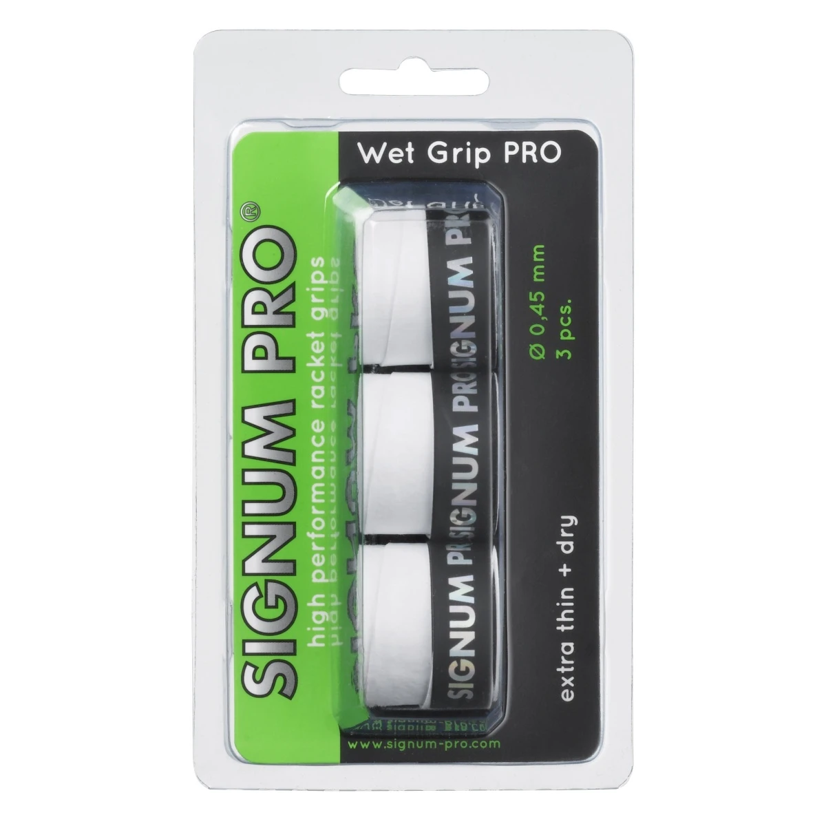Signum Pro Overgrip Wet Pro 0.45mm Weiss 3er 1 Signum Pro Overgrip Wet Pro 0.45mm Weiss 3er