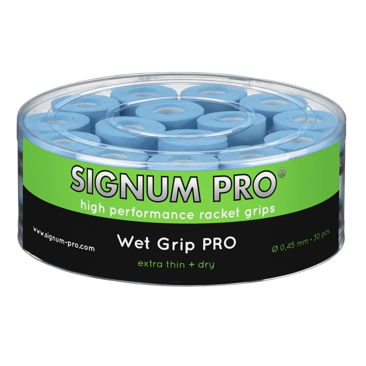 Signum Pro Overgrip Wet Pro 0.45mm Blau 30er Box 1 Signum Pro Overgrip Wet Pro 0.45mm Blau 30er Box