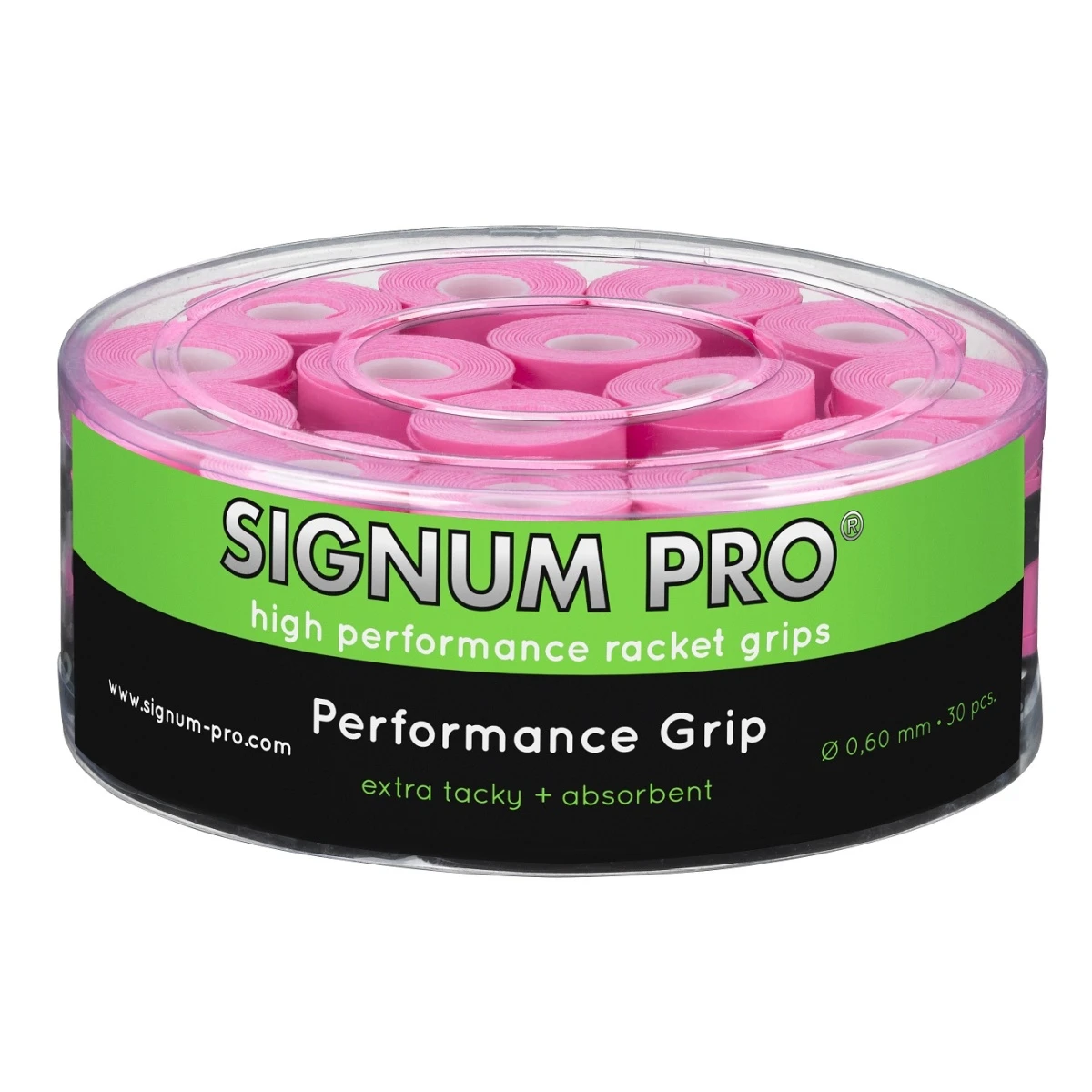 Signum Pro Overgrip Performance 0.6mm Pink 30er Box 1 Signum Pro Overgrip Performance 0.6mm Pink 30er Box