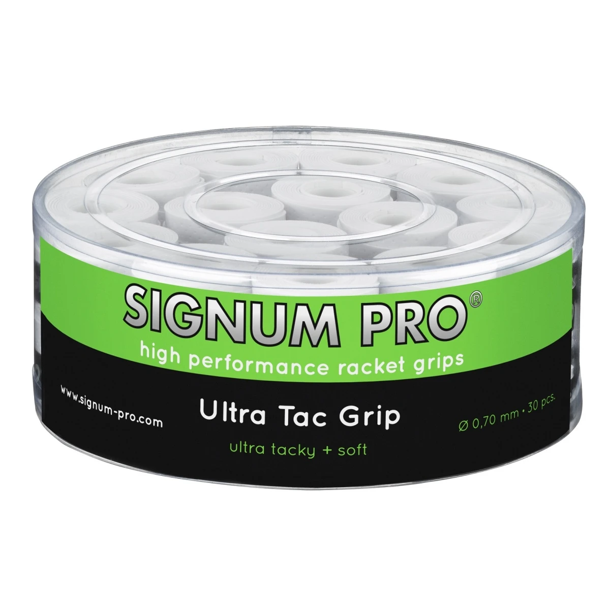 Signum Pro Overgrip UltraTac 0.70mm Weiss 30er Box 1 Signum Pro Overgrip UltraTac 0.70mm Weiss 30er Box