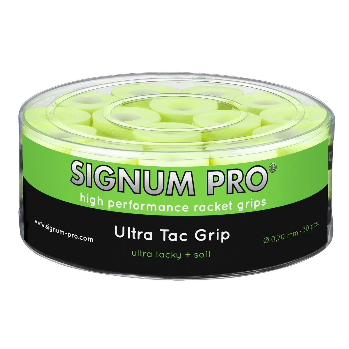 Signum Pro Overgrip UltraTac 0.70mm Gelb 30er Box 1 Signum Pro Overgrip UltraTac 0.70mm Gelb 30er Box