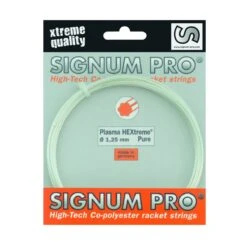 Signum Pro Tennissaite Plasma Hextreme PURE Weiss 12m Set