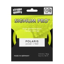 Signum Pro Tennissaite Polaris (Haltbarkeit+Power) Neongelb 12m Set