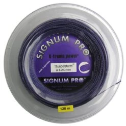 Signum Pro Tennissaite Thunderstorm (Haltbarkeit+Spin) Violett 120 Meter Rolle
