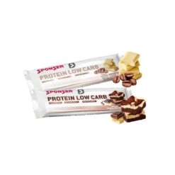 Sponser Protein Low Carb Riegel (32% Proteinanteil, Idealer Snack Im Alltag) Mocca/Weisse Schokolade 25x50g Box