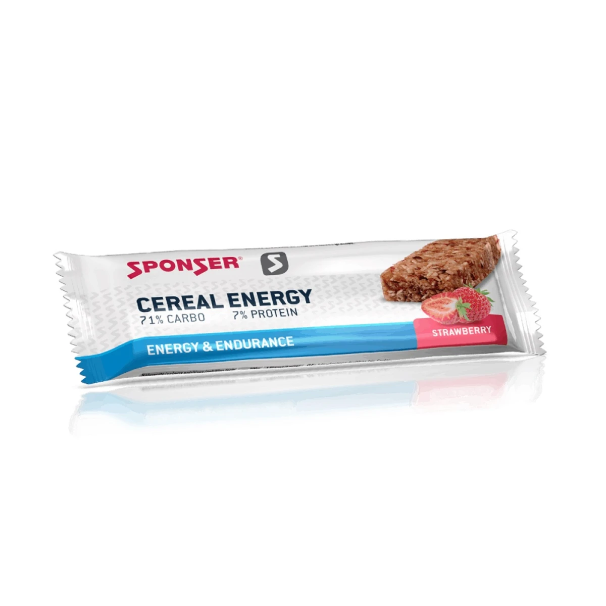 Sponser Energy-Riegel Energy Cereal (schmackhafter Cereal Bar) Erdbeere 20x40g Box 1 Sponser Energy-Riegel Energy Cereal (schmackhafter Cereal Bar) Erdbeere 20x40g Box