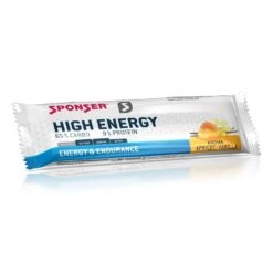 Sponser Riegel High Energy (hohe Energiedichte, Optimale Verträglichkeit) Aprikose/Vanille 30x45g Box