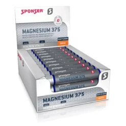 Sponser Magnesium 375 Ampulle (für Muskelfunktion, ElektrolyteBalance Und Energiestoffwechsel) 30x25ml Box