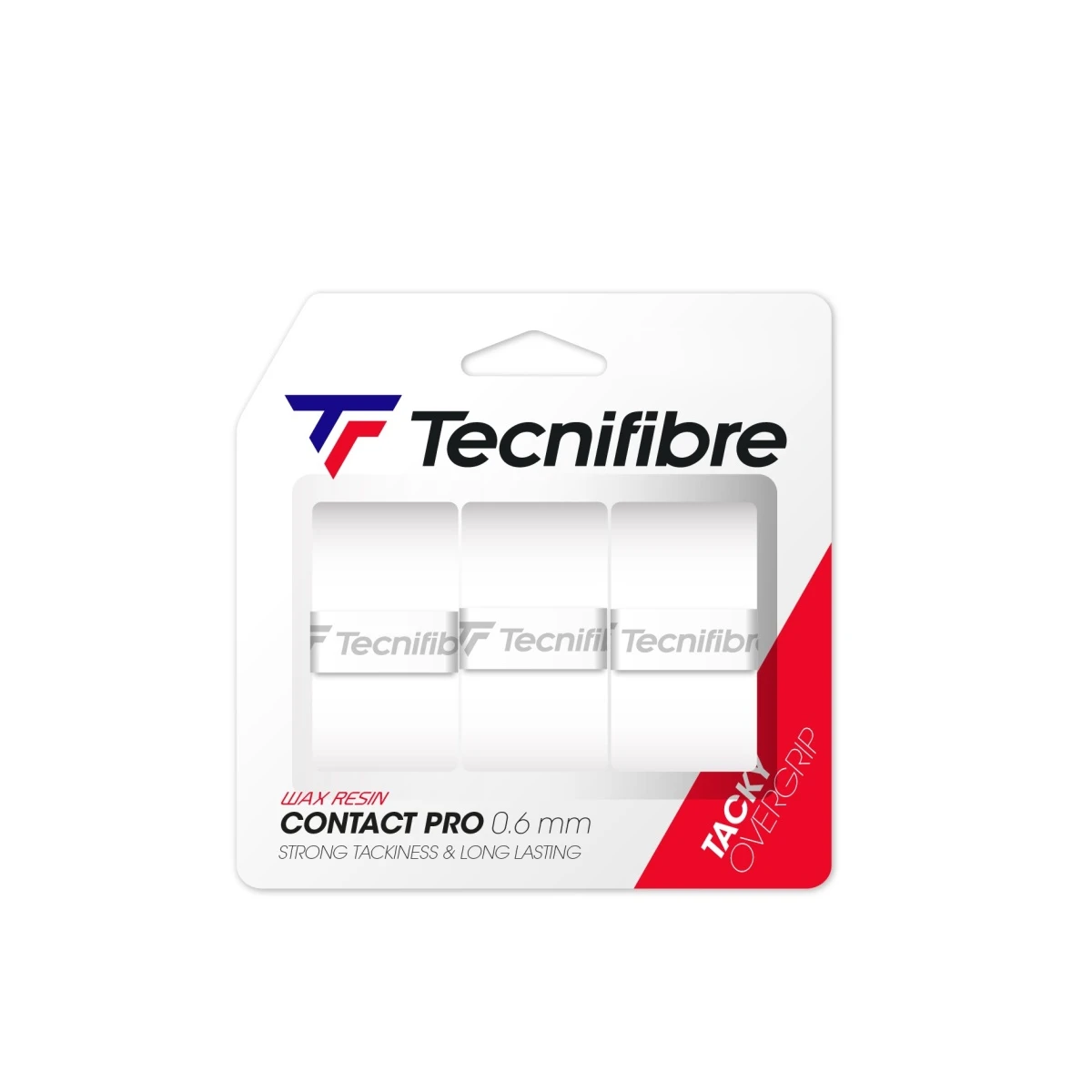 Tecnifibre Overgrip Contact Pro 0.6mm (Griffigkeit) Weiss 3er 1 Tecnifibre Overgrip Contact Pro 0.6mm (Griffigkeit) Weiss 3er