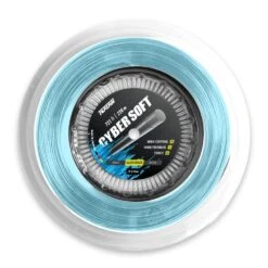 Topspin Tennissaite Cyber Soft (Haltbarkeit+Kontrolle) Hellblau 220m Rolle