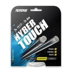 Topspin Tennissaite Hyber Touch (Power+Kontrolle) Silber 12m Set