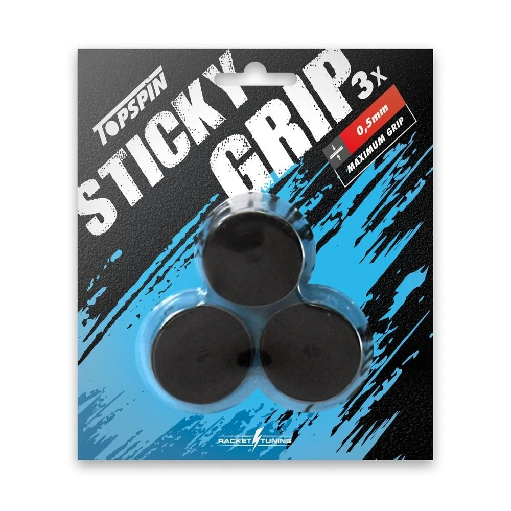 Topspin Overgrip Sticky Grip 0,5mm Schwarz 3er 1 Topspin Overgrip Sticky Grip 0,5mm Schwarz 3er