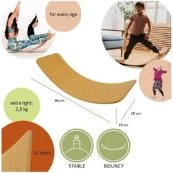 TicToys Das.Brett Balance Board Aus Buchenholzfurnier Gelb - 1 Stück -Head || Wilson || YONEX Verkäufe TicToys das 810x810.jpgt–BalanceBoardgreencork 211860 GC 6 810x810 6
