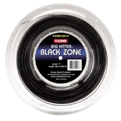 Tourna Tennissaite Big Hitter Black Zone (Haltbarkeit) Schwarz 220m Rolle
