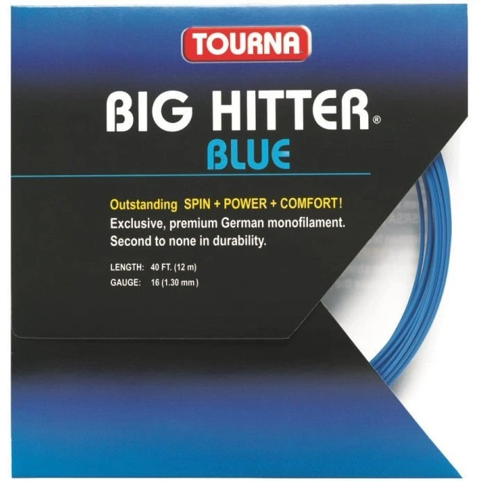 Besaitung Mit Tourna Big Hitter Blue 1 Besaitung Mit Tourna Big Hitter Blue