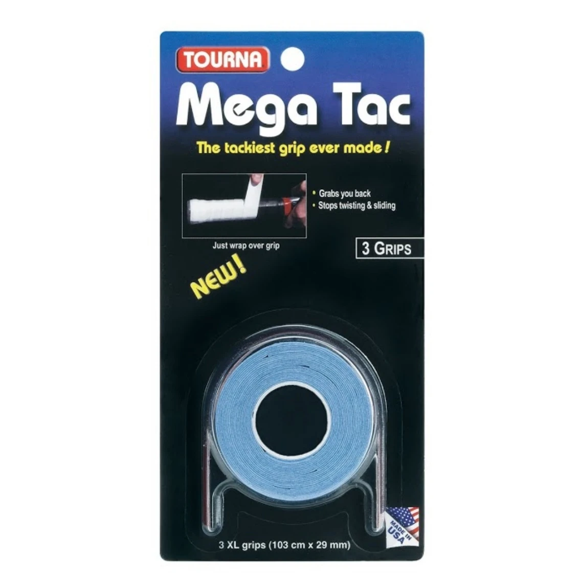 Tourna Overgrip Mega Tac Blau 3er 1 Tourna Overgrip Mega Tac Blau 3er