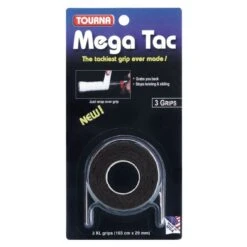 Tourna Overgrip Mega Tac Schwarz 3er