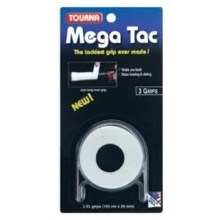Tourna Overgrip Mega Tac Weiss 3er