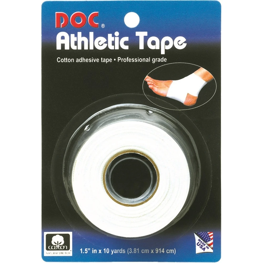 Unique Baumwollband Athletic Tape Selbstklebend (atmungsaktiv) 9,1m Weiss 1 Unique Baumwollband Athletic Tape Selbstklebend (atmungsaktiv) 9,1m Weiss