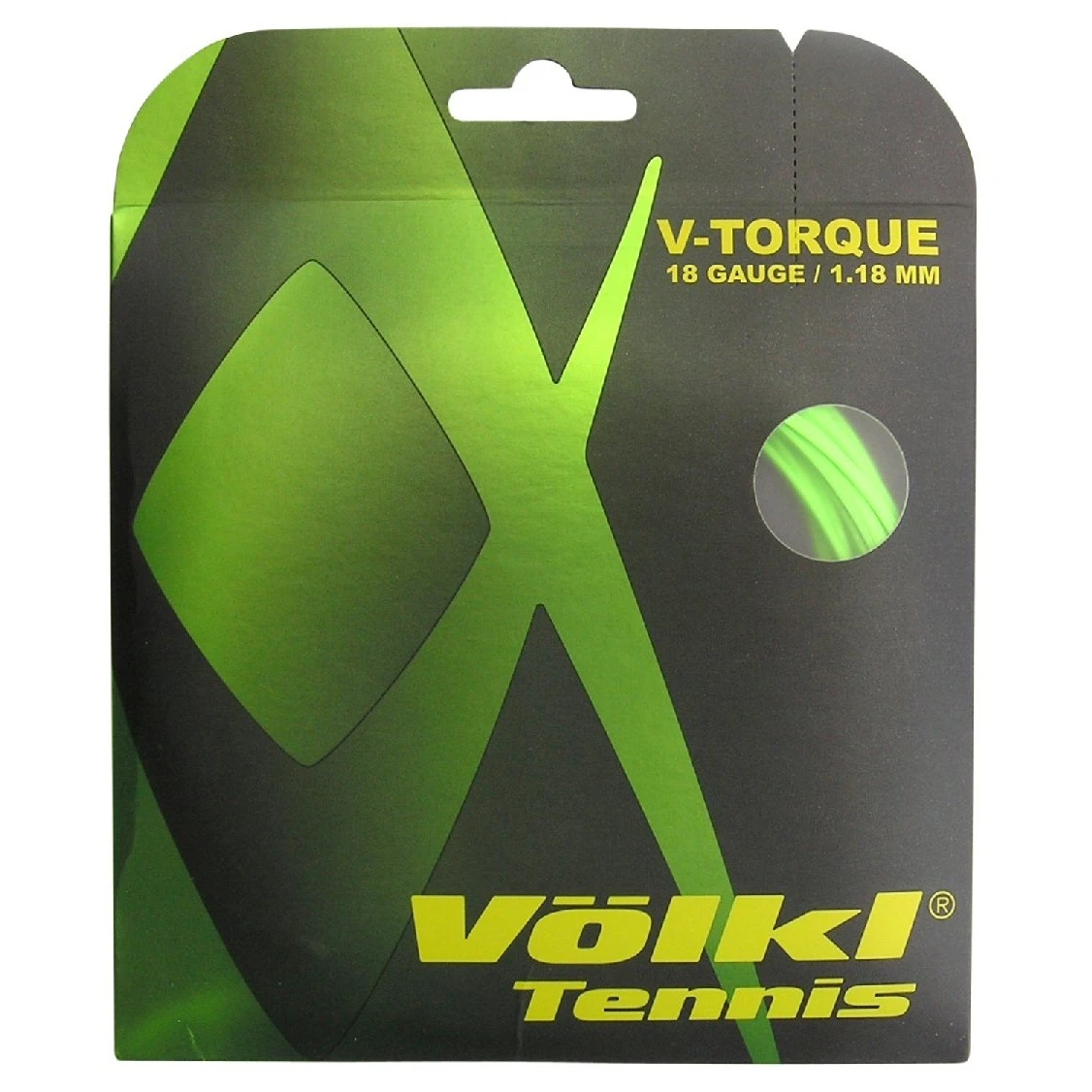 Besaitung Mit Tennissaite Völkl V-Torque Grün 1 Besaitung Mit Tennissaite Völkl V-Torque Grün
