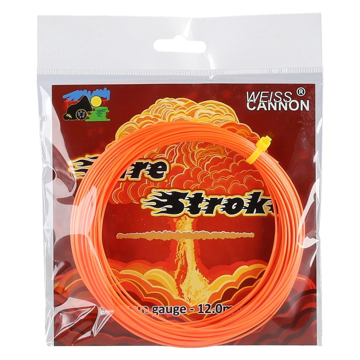 WeissCannon Tennissaite Firestroke (Haltbarkeit+Spin) Orange 12m Set 1 WeissCannon Tennissaite Firestroke (Haltbarkeit+Spin) Orange 12m Set