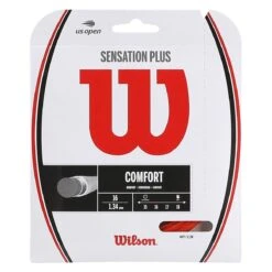 Wilson Tennissaite Sensation Plus (Komfort+Kontrolle) Rot 12m Set