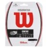 Wilson Tennissaite Sensation Plus (Komfort+Kontrolle) Schwarz 12m Set