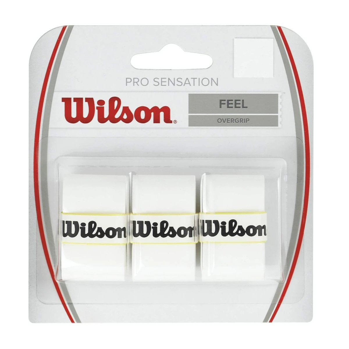 Wilson Overgrip Pro Sensation 0.4mm Weiss 3er 1 Wilson Overgrip Pro Sensation 0.4mm Weiss 3er