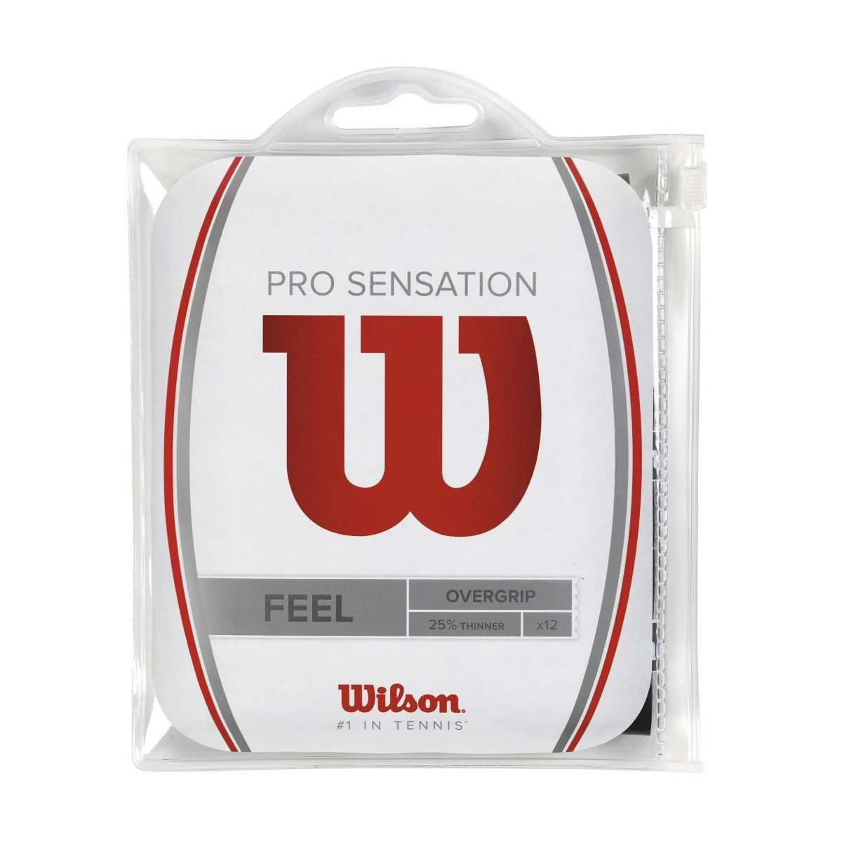 Wilson Overgrip Pro Sensation 0.4mm Schwarz 12er 1 Wilson Overgrip Pro Sensation 0.4mm Schwarz 12er