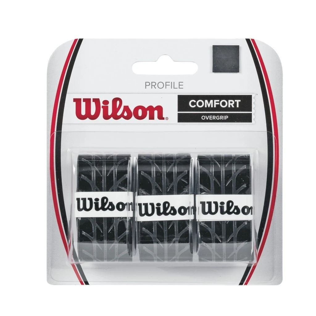 Wilson Overgrip Profile 0.6mm Schwarz 3er 1 Wilson Overgrip Profile 0.6mm Schwarz 3er