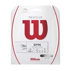 Besaitung Mit Tennissaite Wilson Revolve (Spin+Haltbarkeit) Weiss