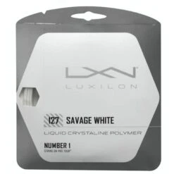 Luxilon Tennissaite Savage 1.27 (Haltbarkeit+Spin) Weiss 12m Set