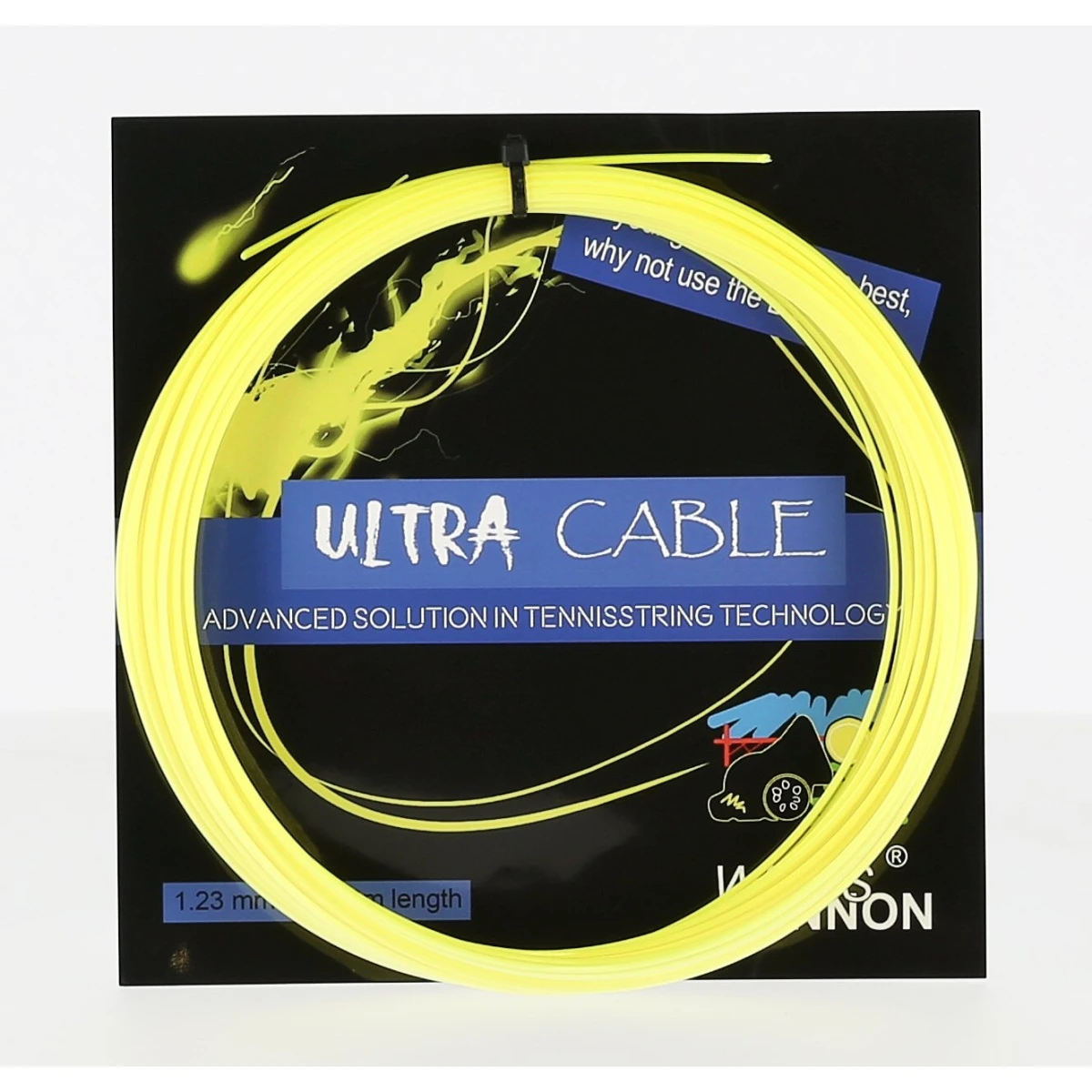 WeissCannon Tennissaite Ultra Cable Gelb 12m Set 1 WeissCannon Tennissaite Ultra Cable Gelb 12m Set