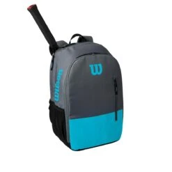 Wilson Tennis-Rucksack Team (Haupt+Schlägerfach Bis 2 Schläger) Grau/blau