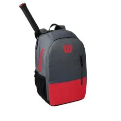 Wilson Rucksack Team (Haupt- Und Schlägerfach - Bis 2 Schläger) Grau/rot